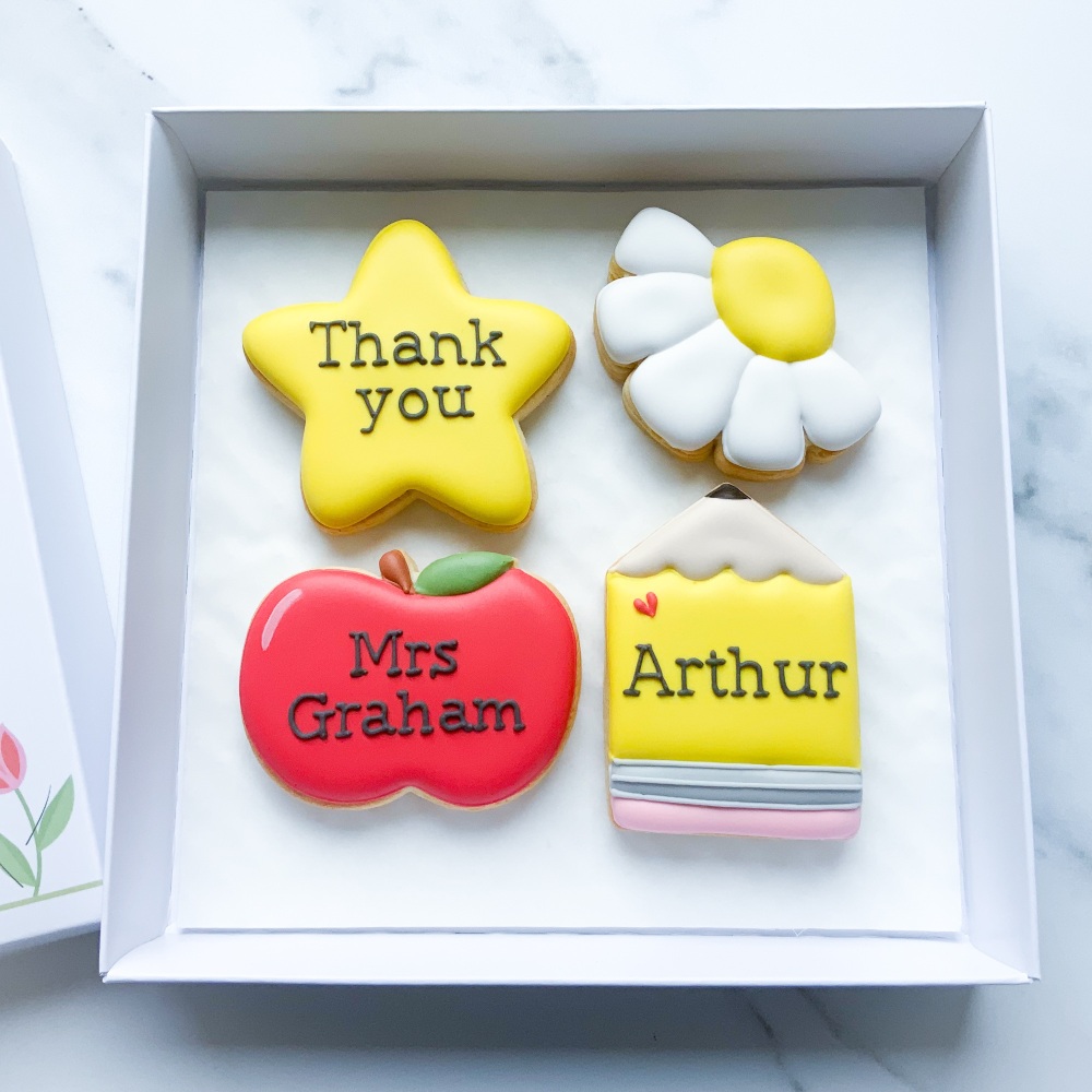 Thank You for helping me grow 4 cookie gift set
