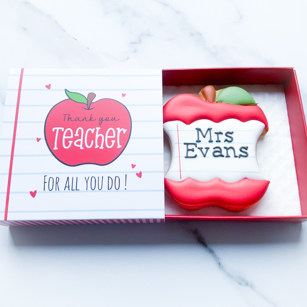 Personalised Apple core cookie