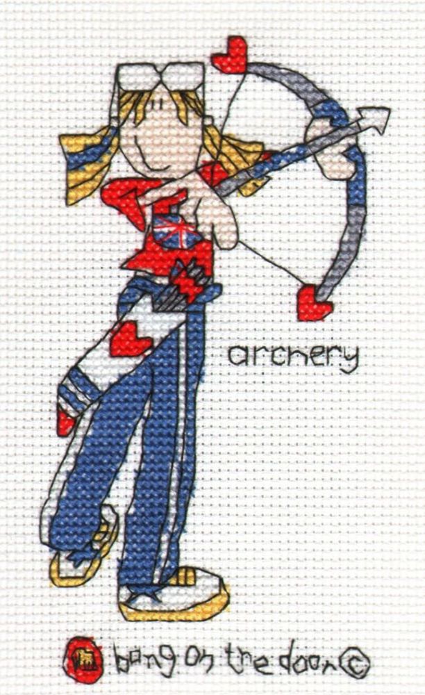 Archery - mini cross stitch