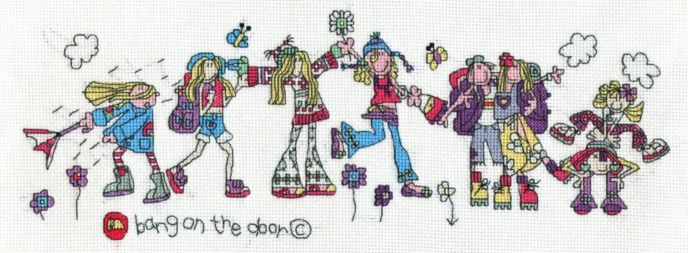 Outdoor Girls cross stitch