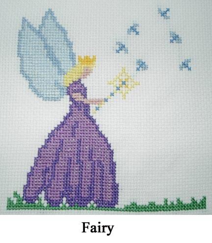 Fairy Picture cross stitch for children or beginners