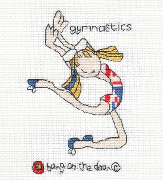Gymnastics Jumping - mini cross stitch