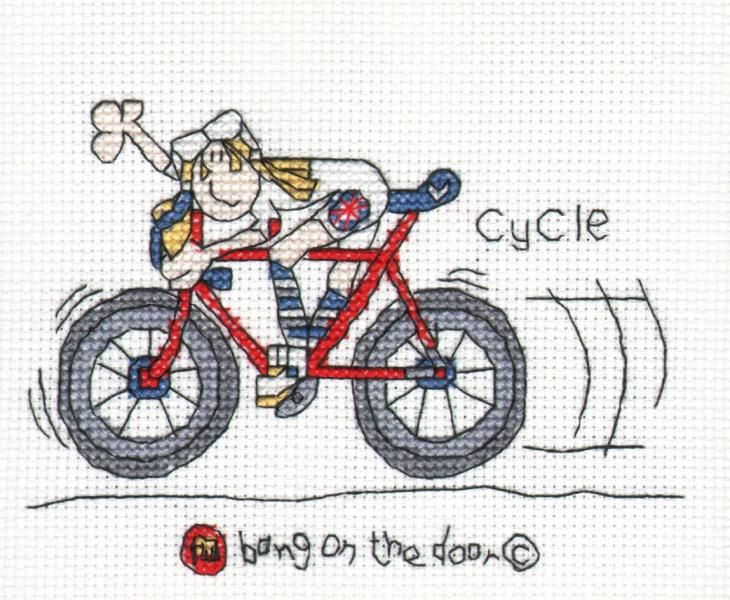 Cycle - mini cross stitch
