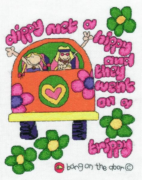 Dippy Hippy cross stitch