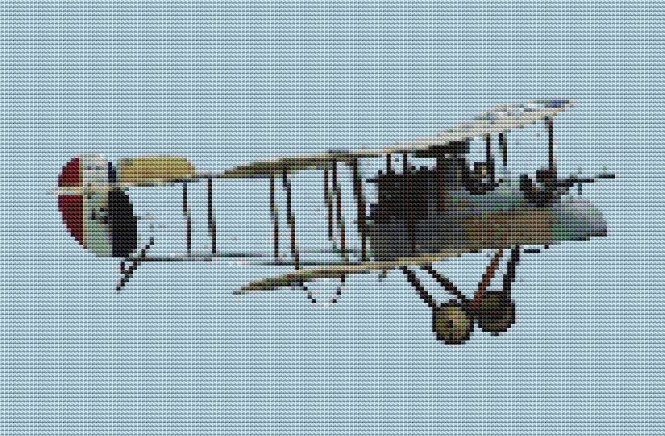 Vickers Gun Bus (plane) cross stitch