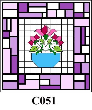 Bowl of flowers tile picture cross stitch kit CO51