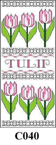 Tulip picture cross stitch kit CO40