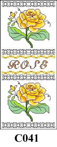 Rose picture cross stitch kit CO41