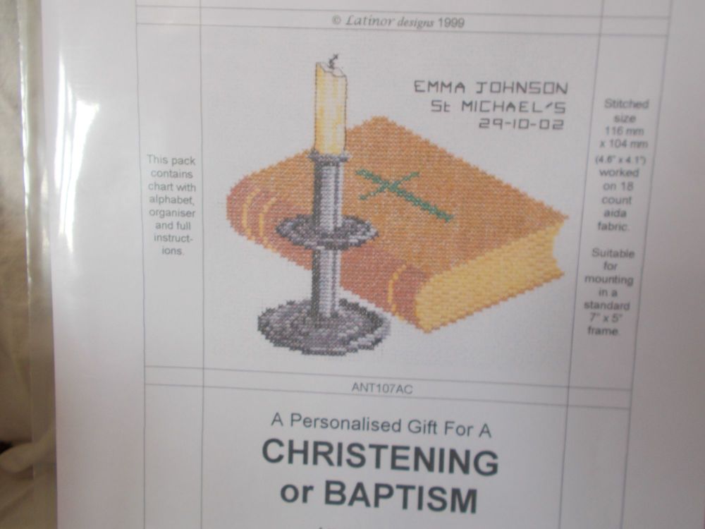 Christening or Baptism chart