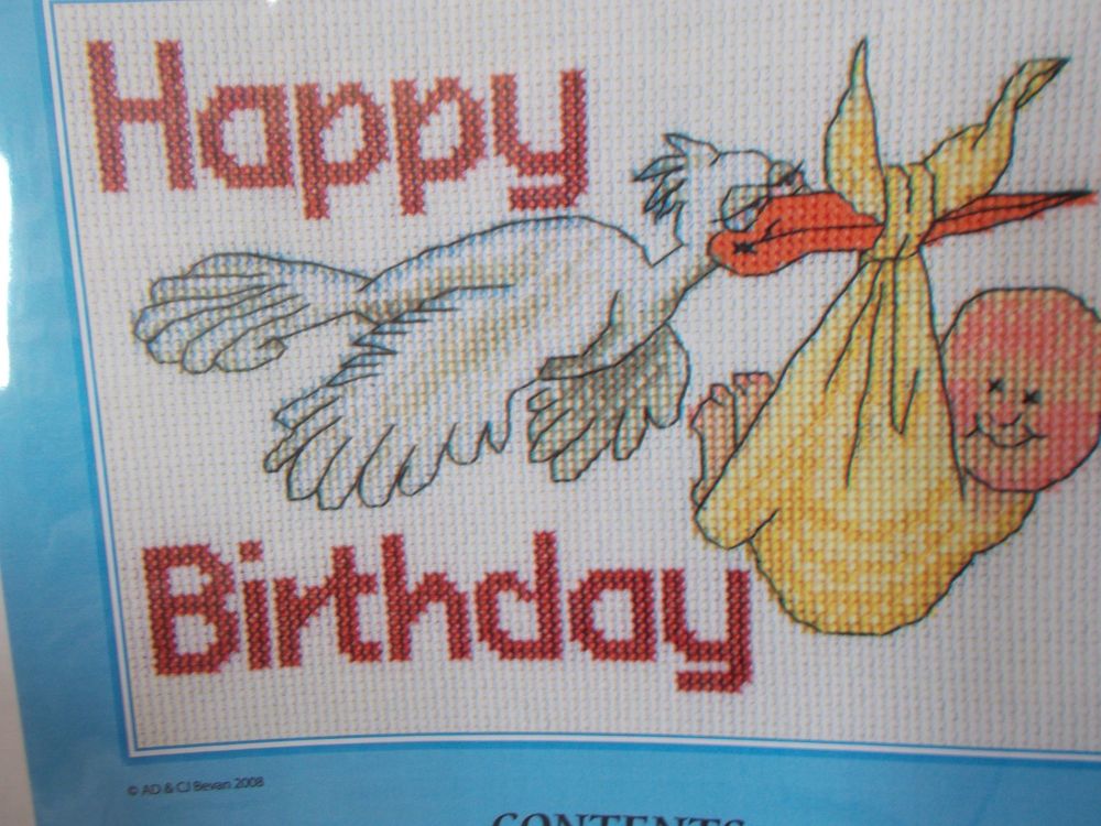 Happy birthday (stork) chart