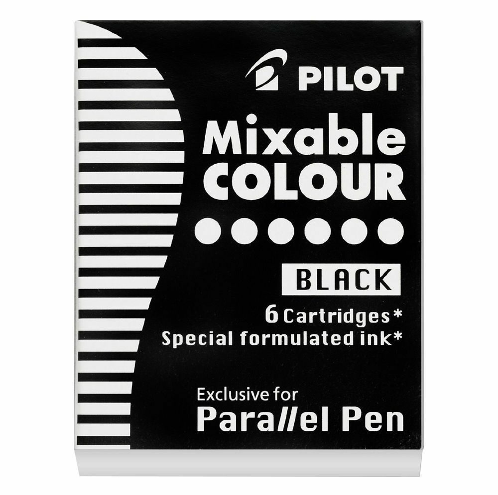 Pilot Parallel Calligraphy Pen Refills - Pack of Black x 6
