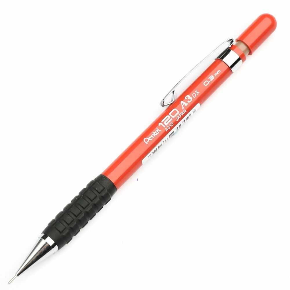 Pentel 120 A3 DX Mechanical Pencil Rubber Grip : 0.3mm