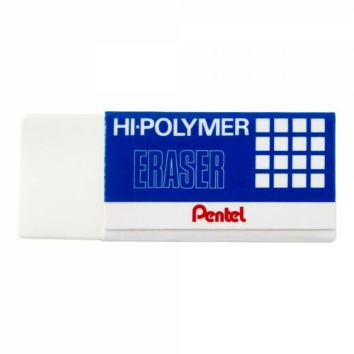 Pentel Hi-Polymer High Quality Large or Small Plastic Eraser / Rubber ZEH-10