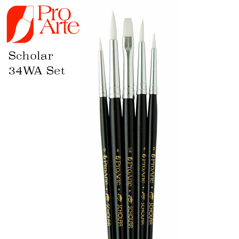 Pro Arte Scholar Brush Wallet Set 34WA