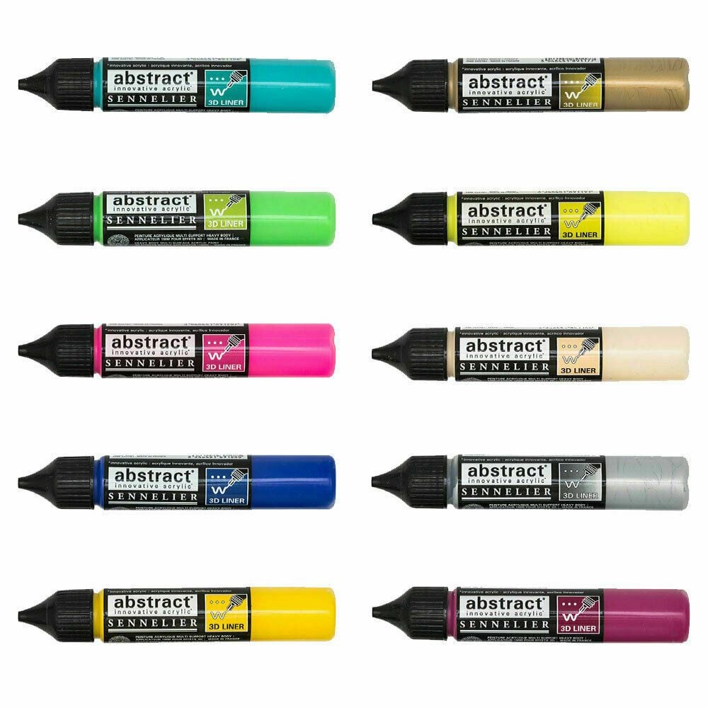 Sennelier Abstract Acrylic Paint Pen 3D Outliners 27ml