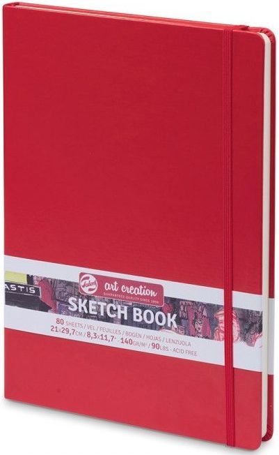 Royal Talens – Red Cover Art Creation Hardback Sketchbook – 80 Sheets - 140gsm Pads