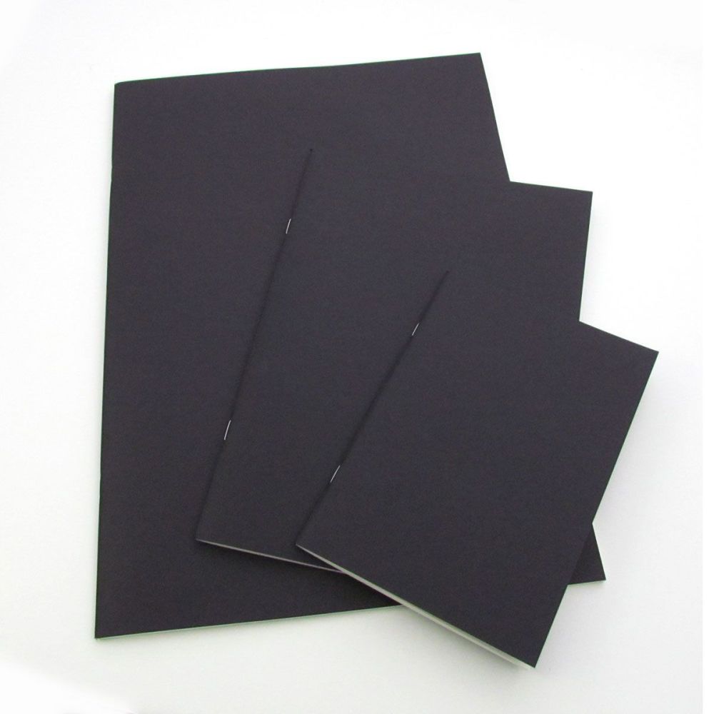 Seawhite Starter Sketchbooks Black Cover - A6, A5, A4, A3 or Square