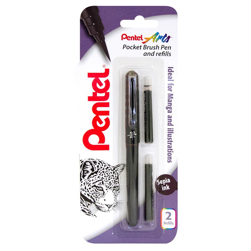 Pentel Pocket Brush Sepia Ink