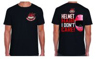 N- Grinfactor helmet hair I don't care biker motorcycle Tee t-shirt 