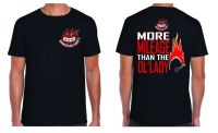 S - Grinfactor more mileage than the ol' lady biker black Tee t-shirt 