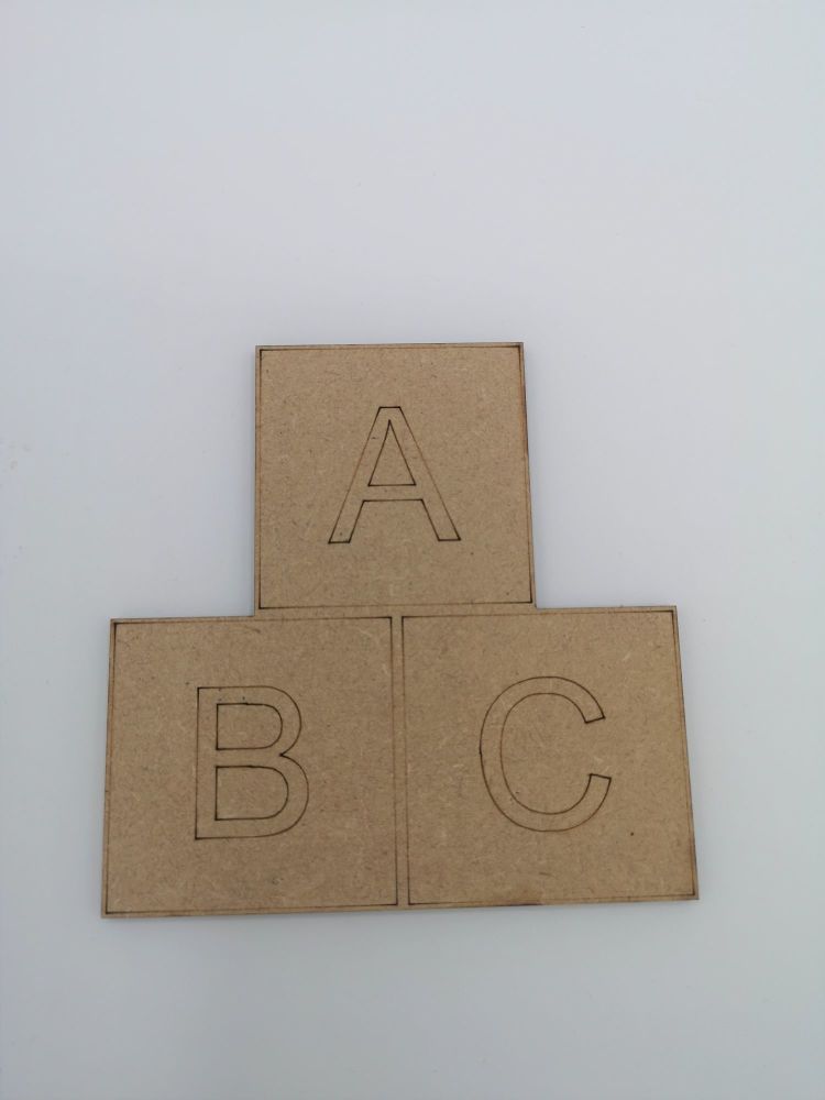 Baby ABC Blank Craft Shape