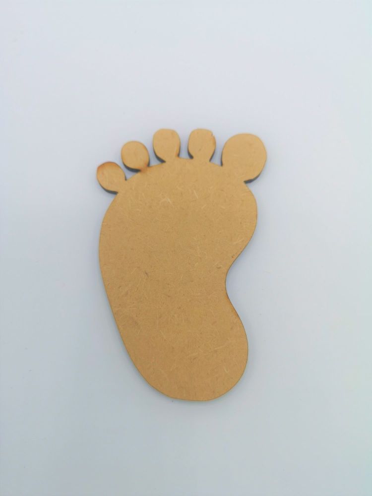 Baby Foot Blank Craft Shape