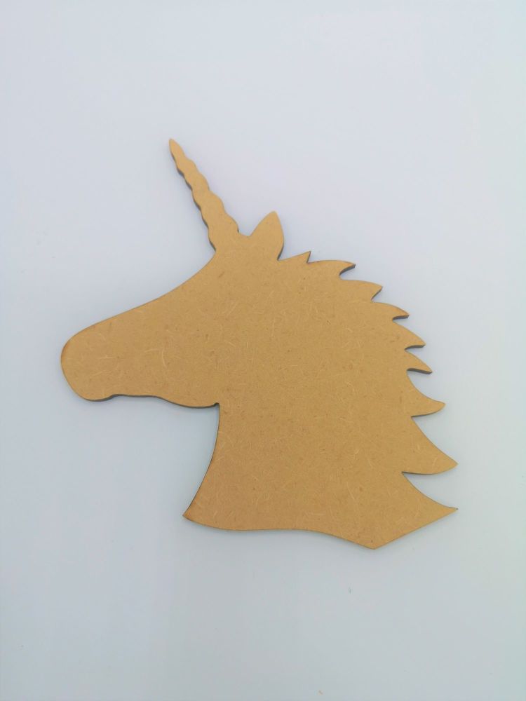 Wooden Unicorn Head - Craft Shape
