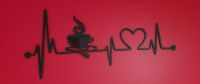 Love Coffee - Heartbeat - Wall Hanging