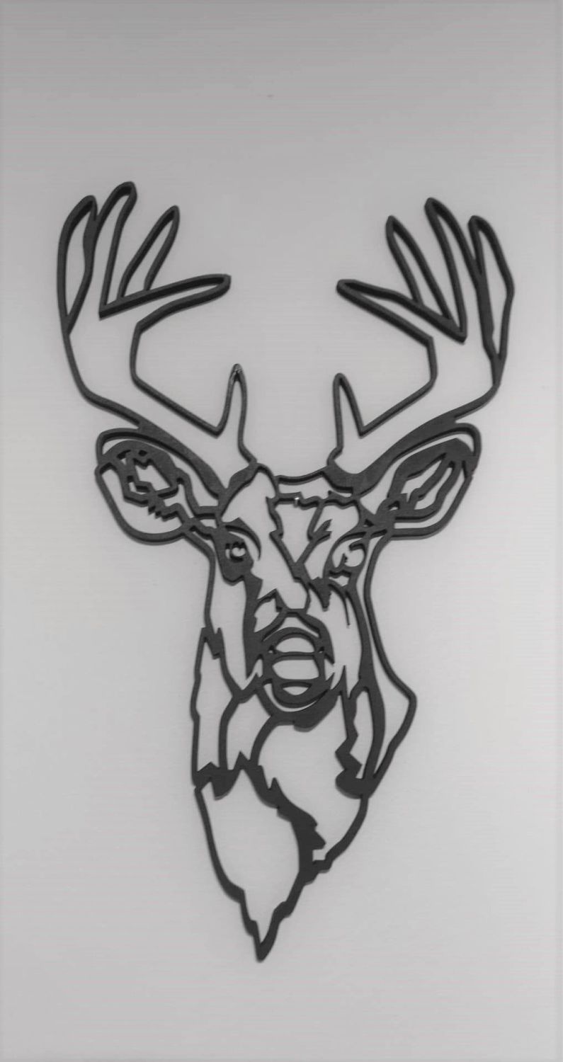 Geometric Stag Head (style B)