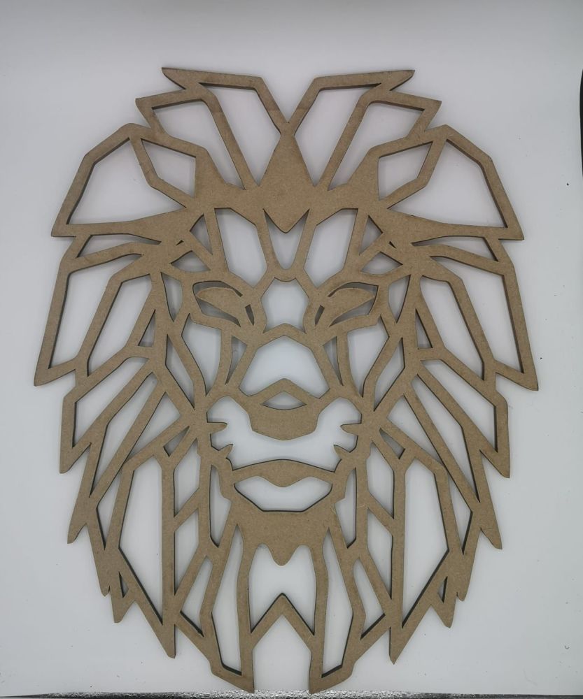 Geometric Lion Wall Hanging