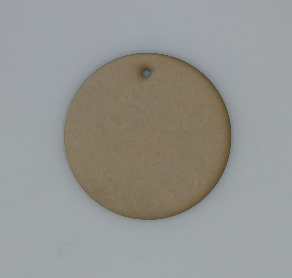 Round MDF Plaque for Crafting - Hanging