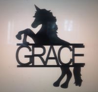 Personalised Unicorn Name Plaque - Sign