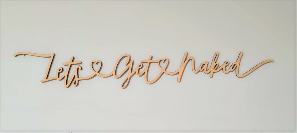 Lets Get Naked - Wall Hanging
