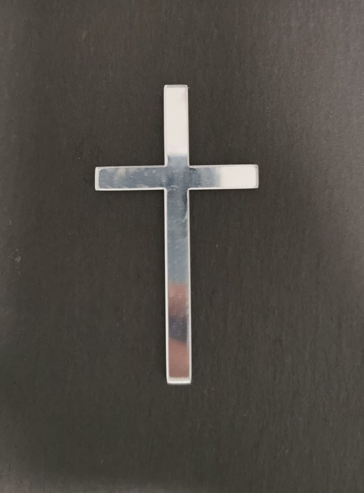 Acrylic Silver Mirror Cross