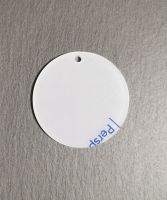 Round Frosted Blank Acrylic Keyrings