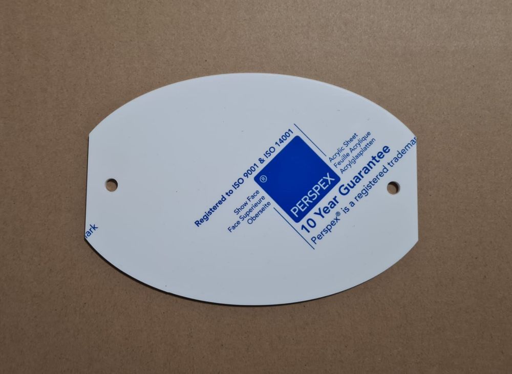 A5 Oval Acrylic House Plaque  - 12 Pack