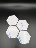 10cm Acrylic Hexagon - Clear