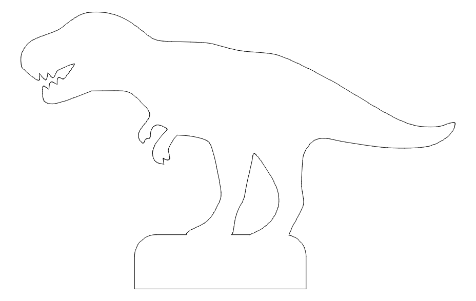 Clear Acrylic Dinosaur