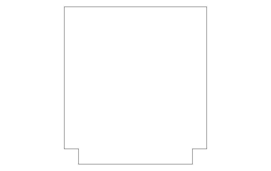 Clear Acrylic Square - 10cm x 10cm (11cm incl slot)