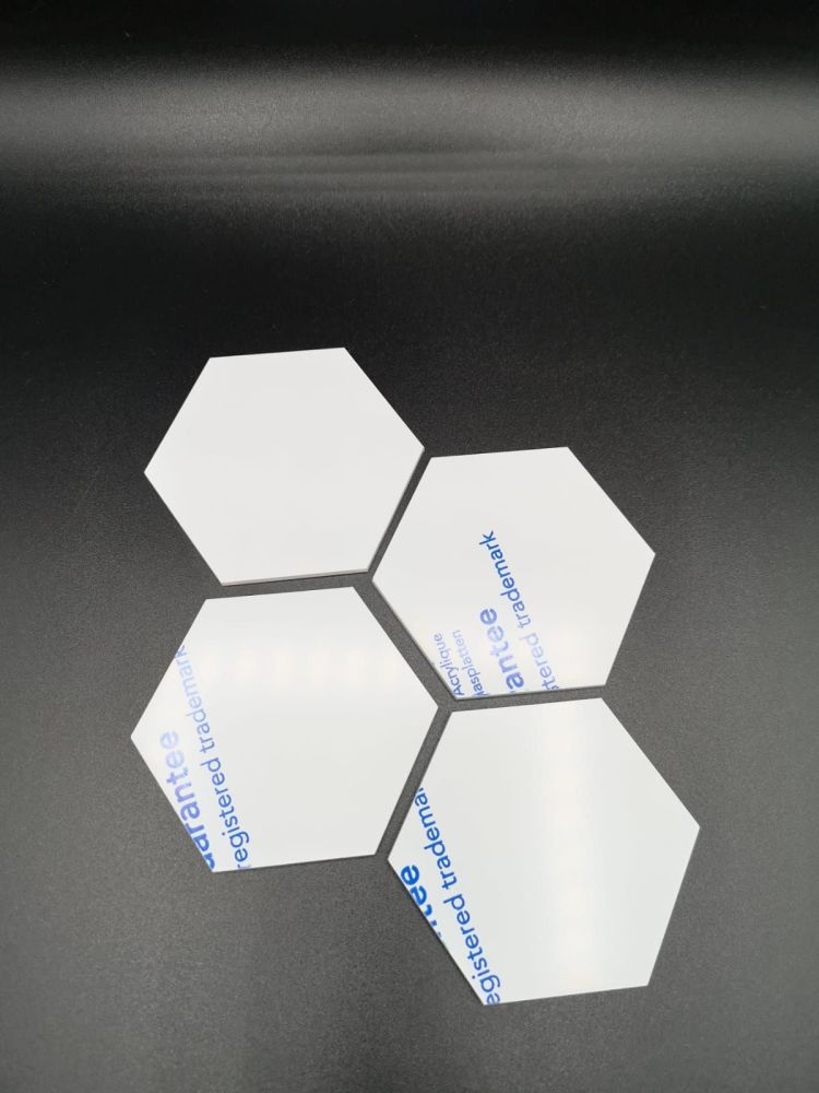 5cm Acrylic Hexagon - Clear