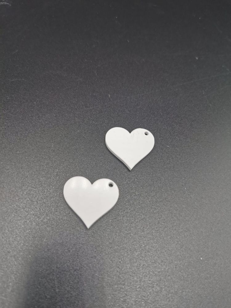 3cm hearts FOR Love Heart Keyring SET