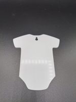 Clear Acrylic baby vest Shape Window Sign with Suction Cup - 12cm x 15cm 