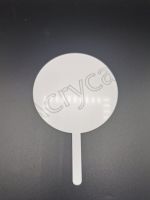 10cm Clear Round Cake Topper with 7cm Stick
