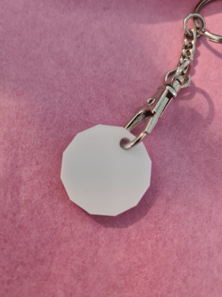 White Trolley Tokens - 12 sided x 888