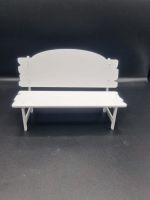 Memorial Bench 18cm wide - White Acrylic Blank