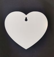 Clear Heart Window sign with suction cup