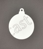 Clear 3" Round Bauble