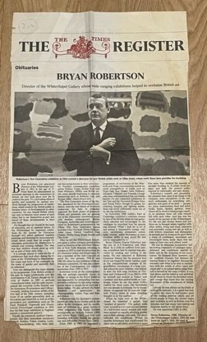 Bryan Robertson Obituary