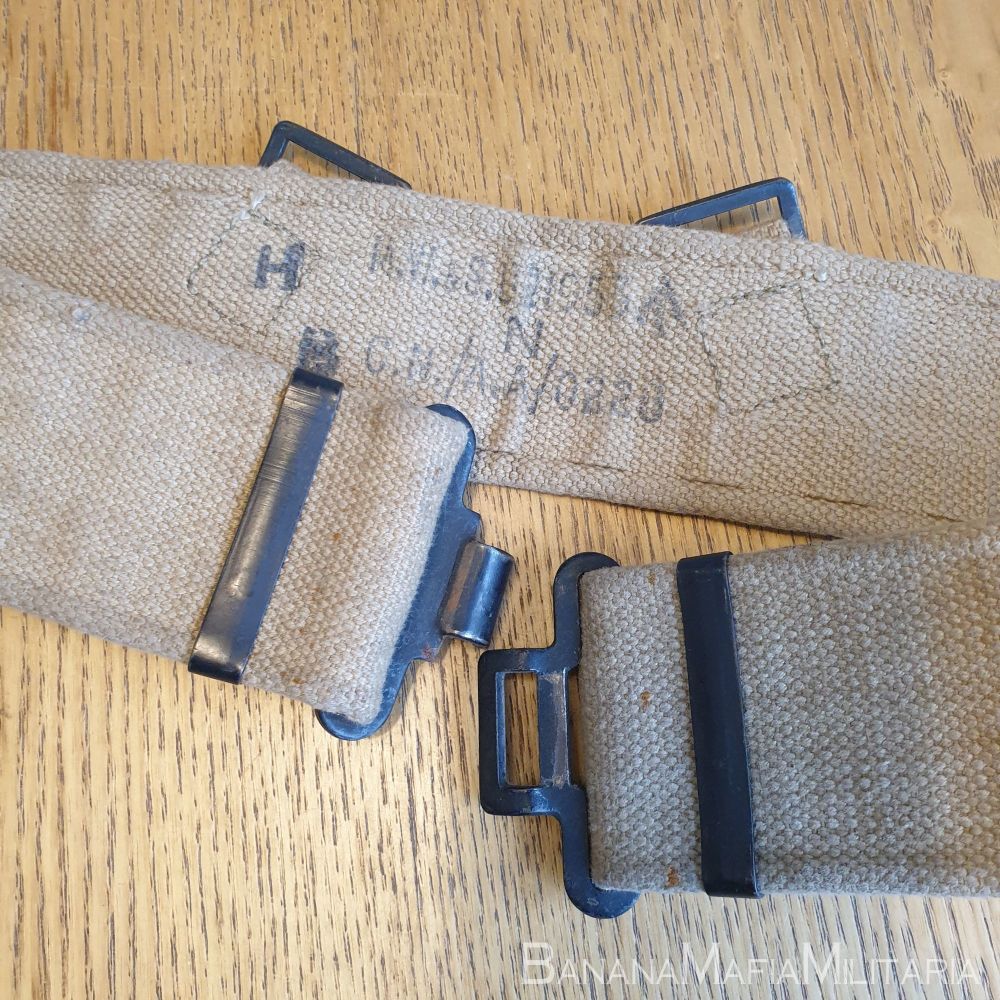 WW2 - Korean war British Army 1937 pattern '37 Patt webbing belt 1953 dated