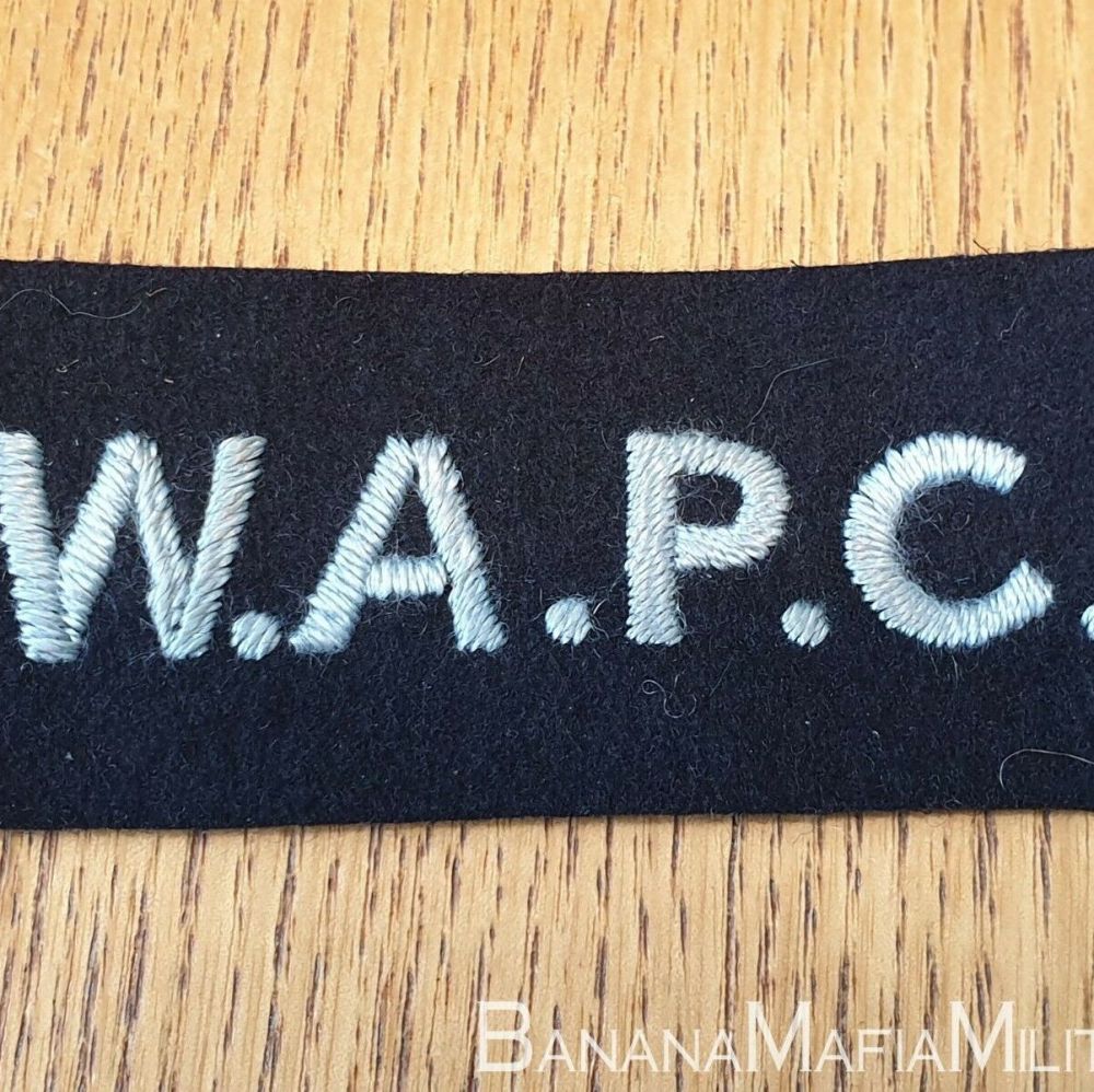 Original British WW2 - WAPC Womans Auxillery Police Corps, shoulder badge